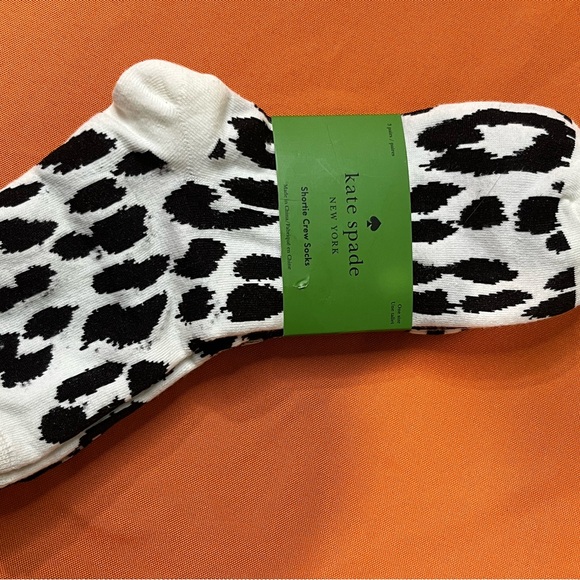 Kate Spade Monochrome Animal Print and stripes Crew Socks 3 pack - Picture 11 of 11